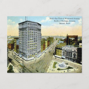 Ancienne carte postale - Detroit, Michigan, États-