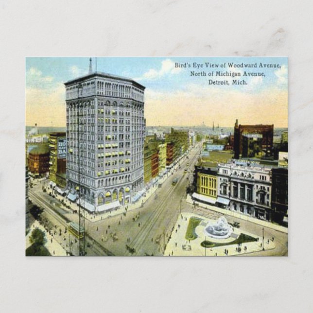 Ancienne carte postale - Detroit, Michigan, États- (Devant)