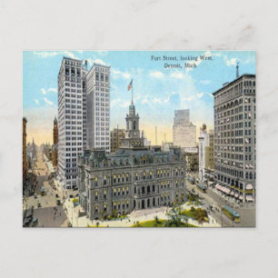Ancienne carte postale - Detroit, Michigan, États-