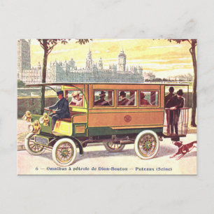 Ancienne carte postale - Dion-Bouton Omnibus, Pari