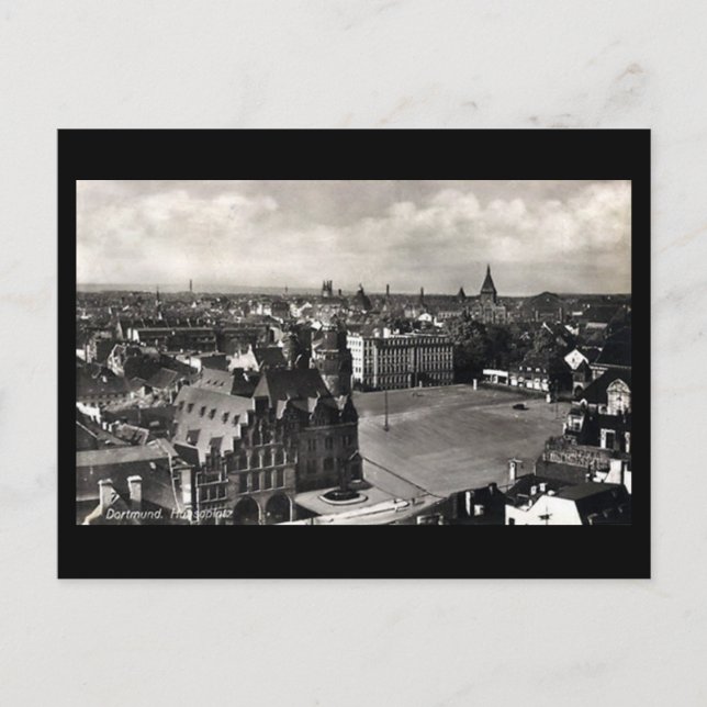 Ancienne carte postale - Dortmund, Hansaplatz (Devant)