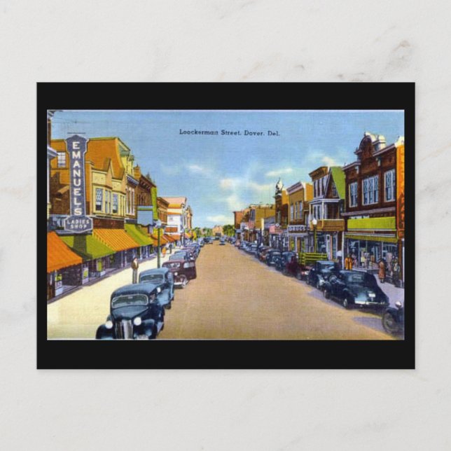 Ancienne carte postale - Douvres, Delaware (Devant)