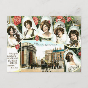 Ancienne carte postale - Dublin, Irlande