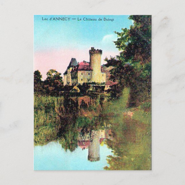 Ancienne carte postale - Duingt, Lac d'Annecy (Devant)