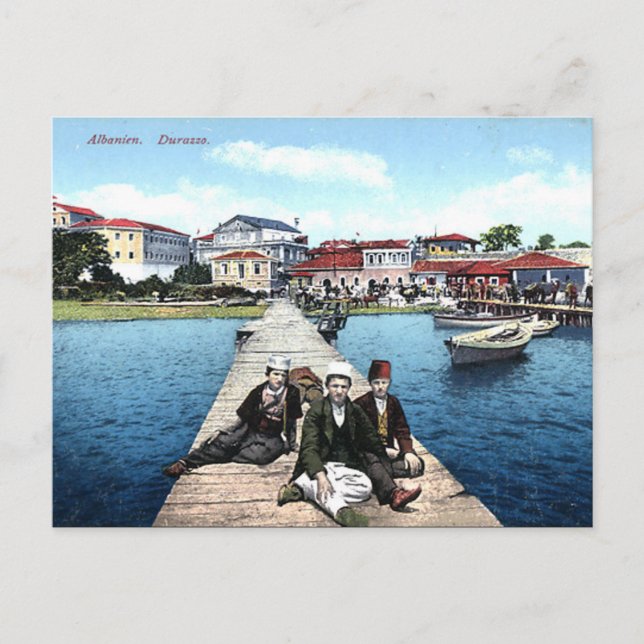Ancienne carte postale - Durazzo/Durres, Albanie (Devant)