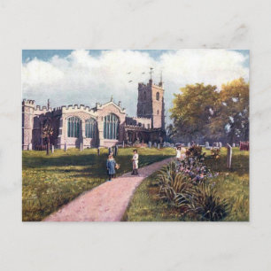Ancienne carte postale - Église paroissiale de Lut