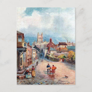 Ancienne carte postale - Eglise St Marie, Penzance