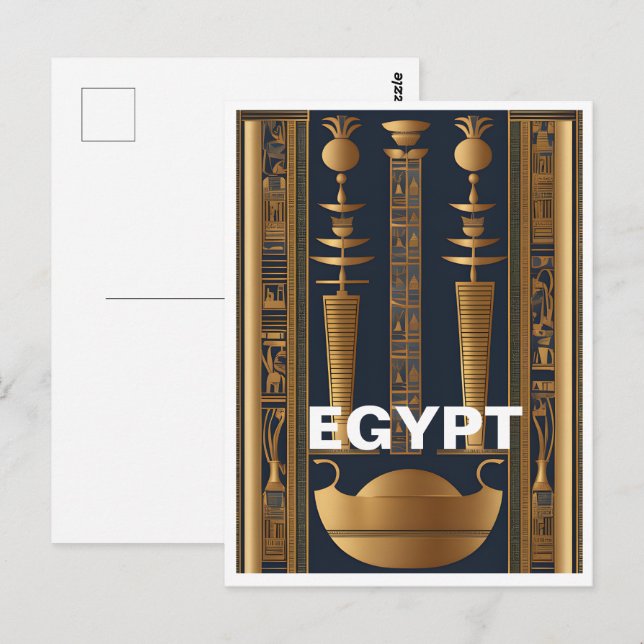 Ancienne carte postale Egypte (Devant / Derrière)