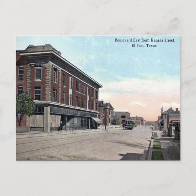 Ancienne carte postale - El Paso, Texas (Devant)
