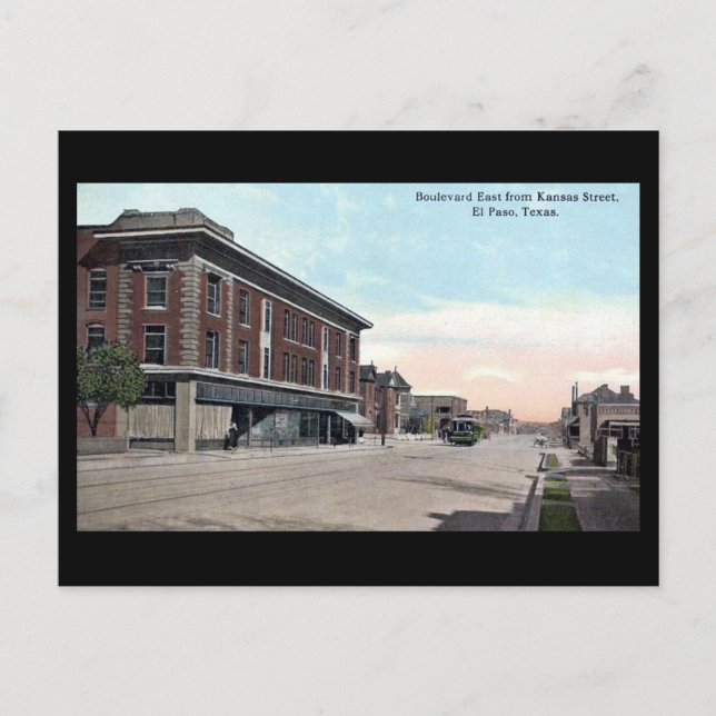 Ancienne carte postale - El Paso, Texas (Devant)