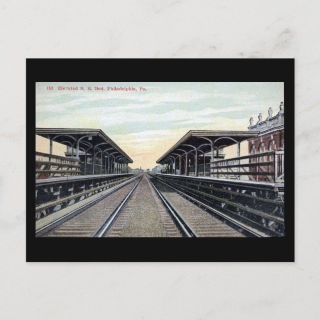 Ancienne carte postale - Elevant RR, Philadelphie  (Devant)