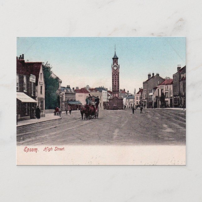 Ancienne carte postale - Epsom, Surrey (Devant)