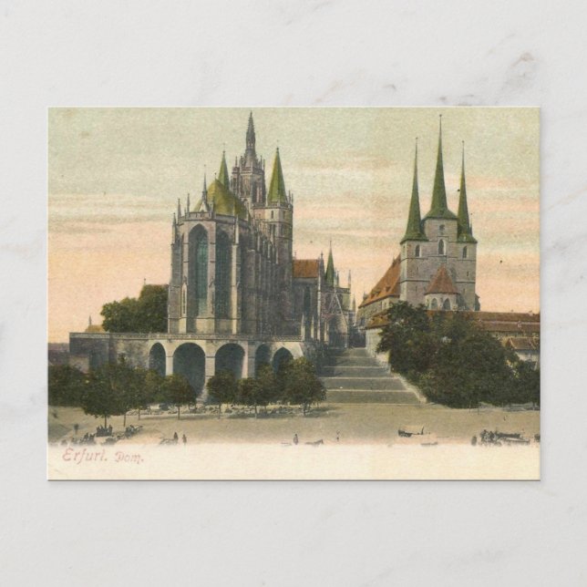 Ancienne carte postale - Erfurt, Thuringe, Allemag (Devant)
