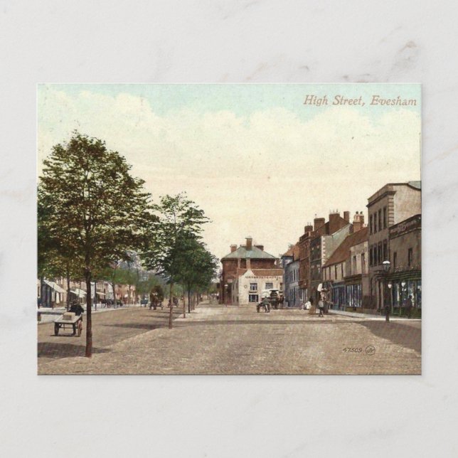 Ancienne carte postale - Evesham, Worcestershire (Devant)