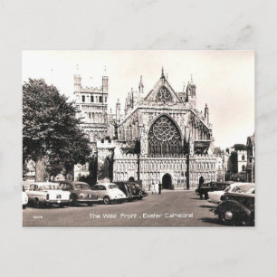 Ancienne carte postale - Exeter Cathedral