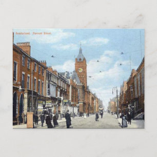Ancienne carte postale - Fawcett Street, Sunderlan