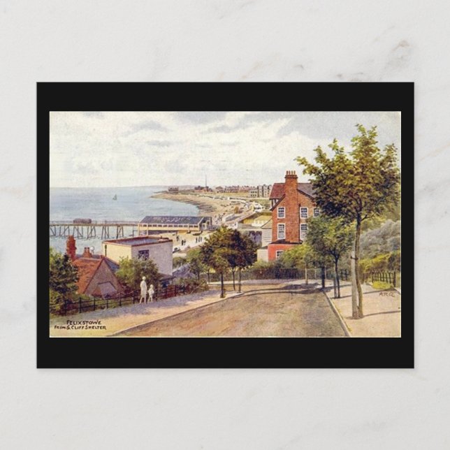 Ancienne carte postale - Felixstowe, Suffolk (Devant)