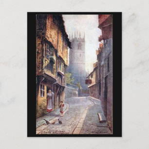 Ancienne carte postale - Fish Street, Shrewsbury,