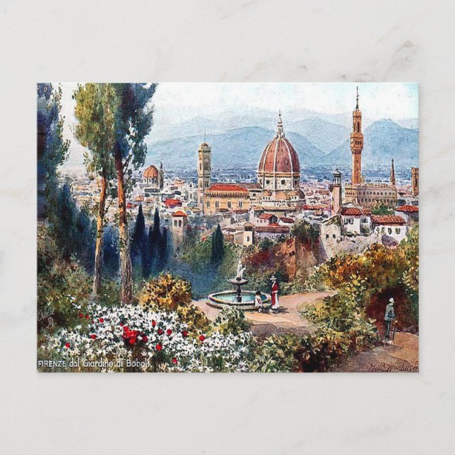 Ancienne carte postale - Florence, Italie (Devant)