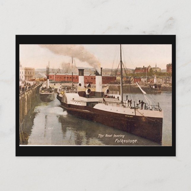 Ancienne carte postale - Folkestone, Kent (Devant)