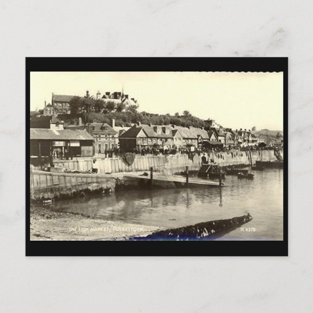 Ancienne carte postale - Folkestone, Kent (Devant)
