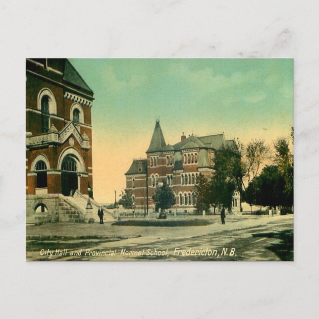 Ancienne carte postale - Fredericton (Nouveau-Brun (Devant)