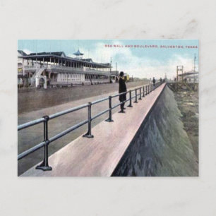 Ancienne carte postale - Galveston, Texas