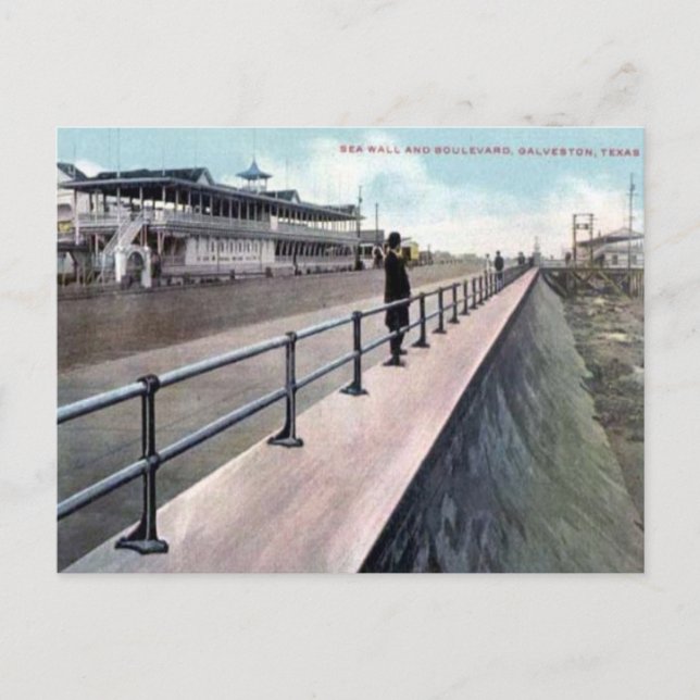 Ancienne carte postale - Galveston, Texas (Devant)