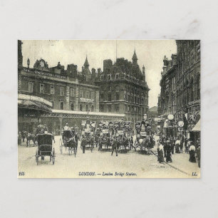 Ancienne Carte Postale - Gare de London Bridge