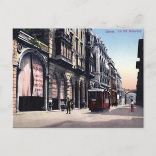 Ancienne carte postale - Gênes, Italie