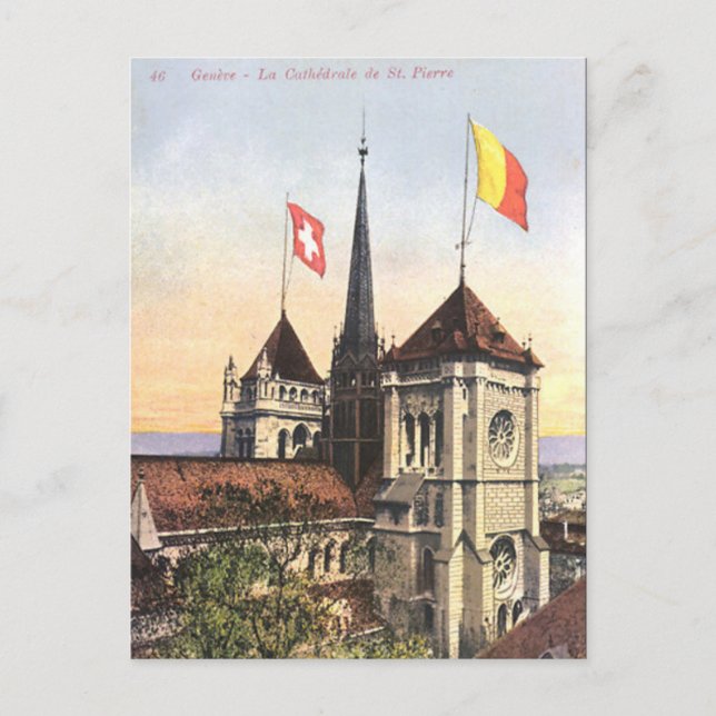 Ancienne carte postale - Genève, Suisse (Devant)
