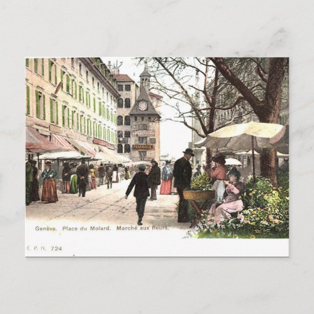 Ancienne carte postale - Genève, Suisse (Devant)