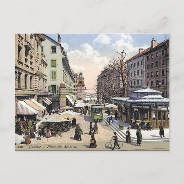 Ancienne carte postale - Genève, Suisse (Devant)
