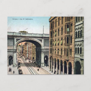 Ancienne carte postale - Genova, Italie