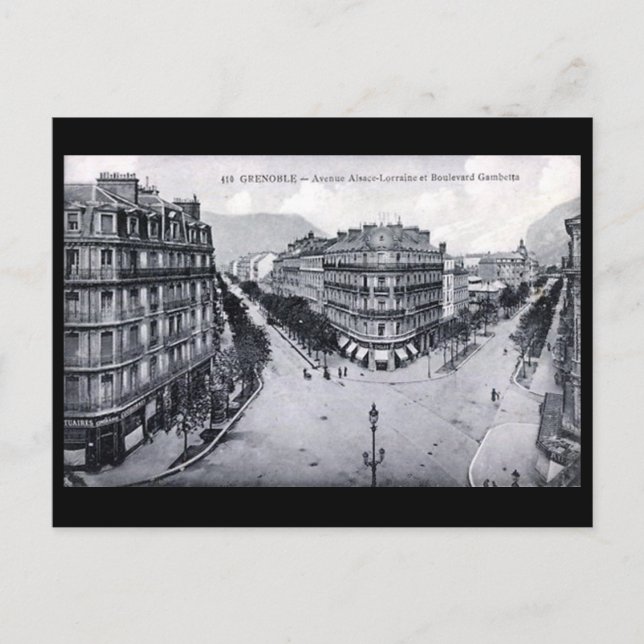 Ancienne carte postale - Grenoble, France (Devant)