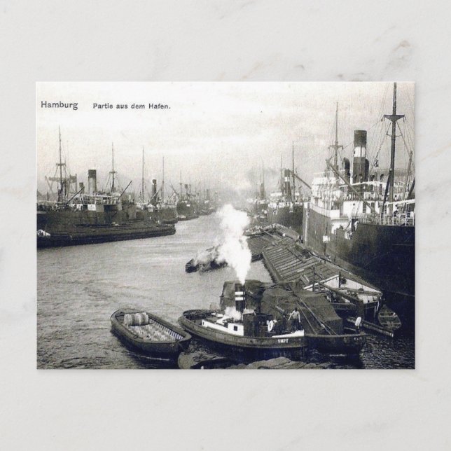 Ancienne carte postale - Hambourg, Allemagne. (Devant)