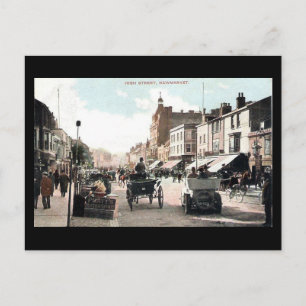 Ancienne carte postale - High St, Newmarket, Suffo