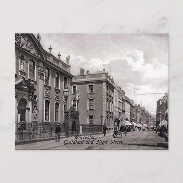 Ancienne carte postale - High St, Worcester (Devant)