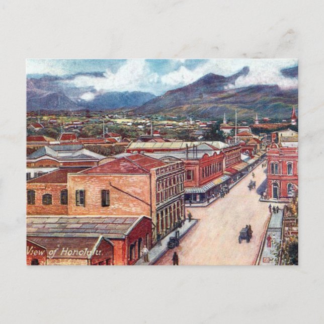 Ancienne carte postale - Honolulu, Hawaii (Devant)
