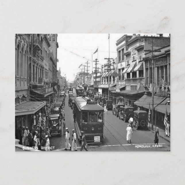 Ancienne carte postale - Honolulu, Hawaii (Devant)