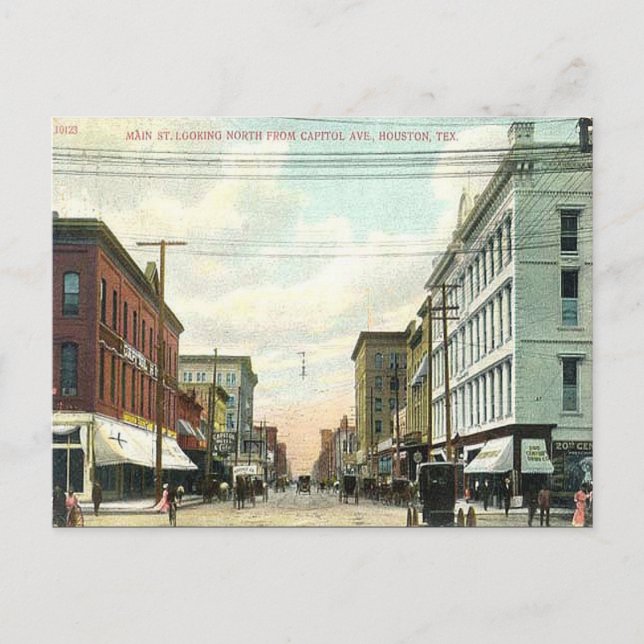 Ancienne carte postale - Houston, Texas (Devant)