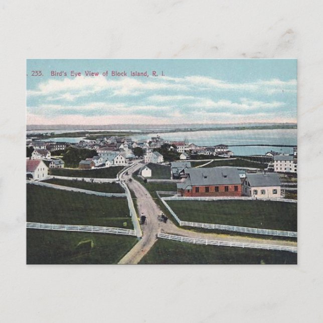 Ancienne carte postale - Île Block, Rhode Island (Devant)