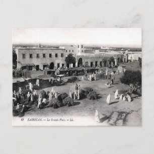 Ancienne carte postale - Kairouan, Tunisie