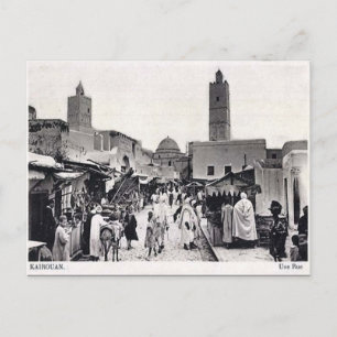 Ancienne carte postale - Kairouan, Tunisie