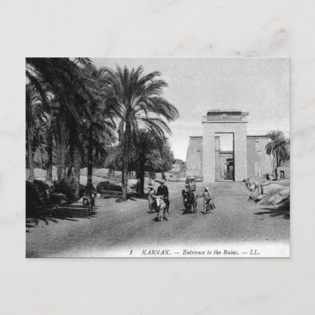 Ancienne carte postale - Karnak, Egypte (Devant)