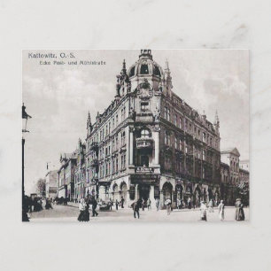 Ancienne carte postale - Katowice, Pologne