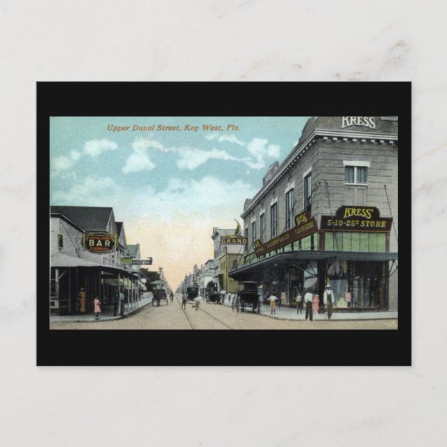 Ancienne carte postale - Key West, Floride (Devant)