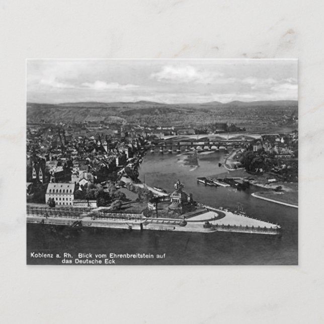 Ancienne carte postale - Koblenz, Allemagne (Devant)