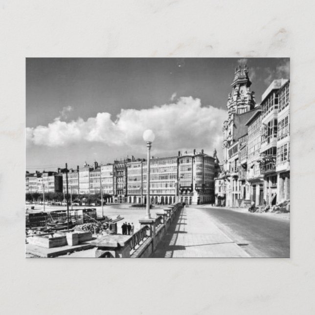 Ancienne carte postale - La Coruna, Espagne (Devant)