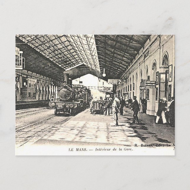 Ancienne Carte Postale - La Gare, Le Mans, Sarthe, (Devant)